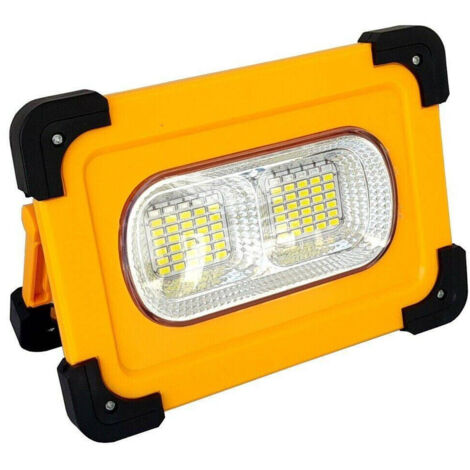 Faro Faretto Led 80w With Solare Pannello Recaricabile Torcia Da Lavo 92183 (1/2)