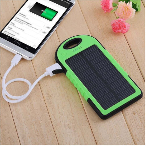 Batterie Externe Powerbank Solaire 5000mah Chargeur Smartphone Tablette (1/3)