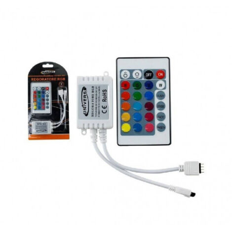 Télécommande Ir 24 Touches Light Music 12v Pour Bande Led Rgb Te-rgb (1/2)