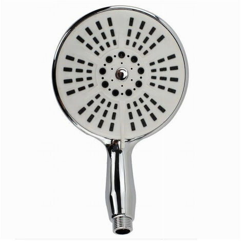 Grand Pommeau De Douche Rond 15 X 23cm Douchette Multi-jets Salle De Bain Moderne 59266 (1/2)