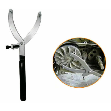 Clé à Molette D'embrayage En Y Pour Moto - Outil De Démontage Réglable 0-90mm En Alliage Durable - 4