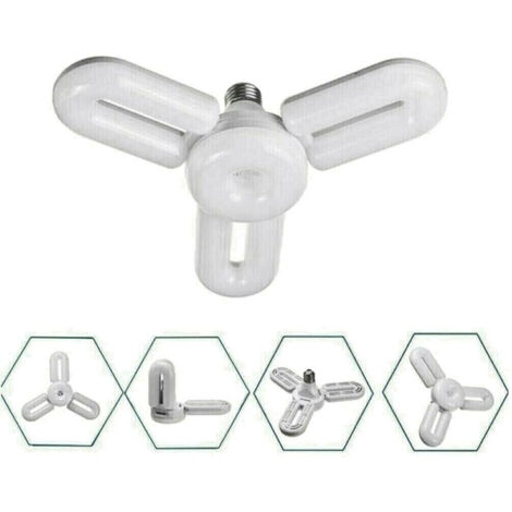 Lampe Lustre Déformable Ampoule Led 35w 6500k 3 Voies Blanc E27 Ccl-3+1 (1/4)