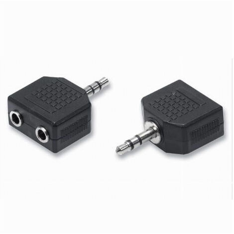 Câble Adaptateur Jack 3,5 Pour Casque Audio Stéréo, Ipod, Mp3, Maxtech C-014 (1/3)
