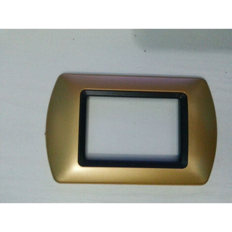 Abs Placchette Compatibilial Pour Living International Placca Series Or Satiné