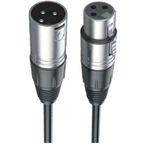 Câble De Rallonge Pour Microphone Audio Xlr 3 Broches Mâle-femelle 10 Mètres Xlr-04 (1/3)