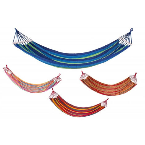 Amaca With Support In Legno 100x200cm Giardino 280gr. 4 Colours 6099183 (1/2)