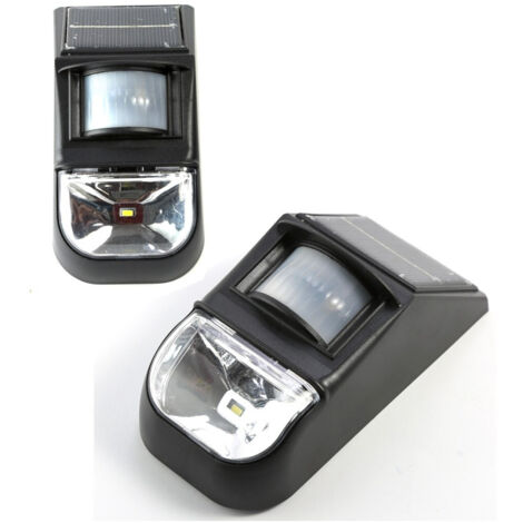 Lampe Led Solaire Rechargeable Avec Capteur Pir Pour Jardin Extérieur 1 W 100 Lm (1/4)