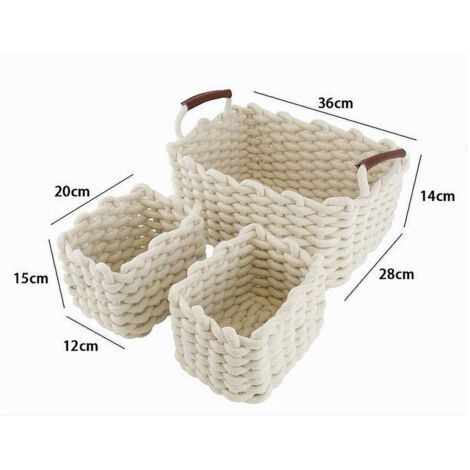 KADAX Confezione Da 2 Cestini Portaoggetti In Plastica Rettangolari Da 6 Litri Con Coperchio Per Bagno Cucina Camera Dei Bambini Bianco 84468775 - Foto 10