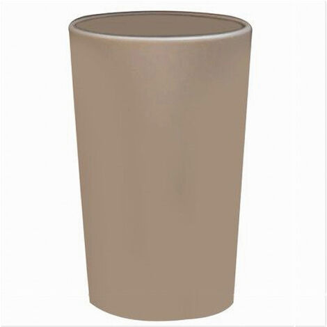 Bicchiere Portaspazzolini Dentifricio Colore Tortora Accessori Arredo Bagno 79191 (1/3)