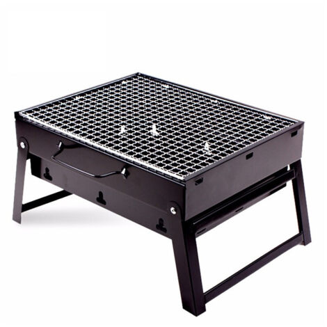 Barbecue Portable Au Charbon De Bois Pour Griller La Viande, Le Poisson Et Les Légumes 20x35x27 Cm (1/5)