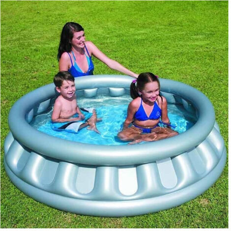 Piscine Gonflable En Forme De Vaisseau Spatial Extérieur Hors Sol 147x41cm (1/2)