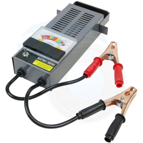 Testeur De Batterie Portable 100 Ampères 6v Et 12v Pour Moto Et Voiture Avec Câbles (1/4)