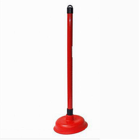 Sturalavandino In Gomma Plastica Rosso Scarico Sbloccaggio Per Wc Lavello 10118 (1/2)