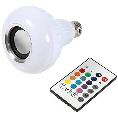 Bluetooth Led Coloré E27 Rgb Bulb Lampe Musique Télécommande (1/5)