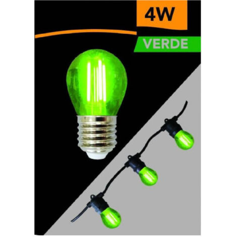 Led Globe Filament Bulb G45 Socket E27 4w Coloured Light Green G45a-tv (1/5)