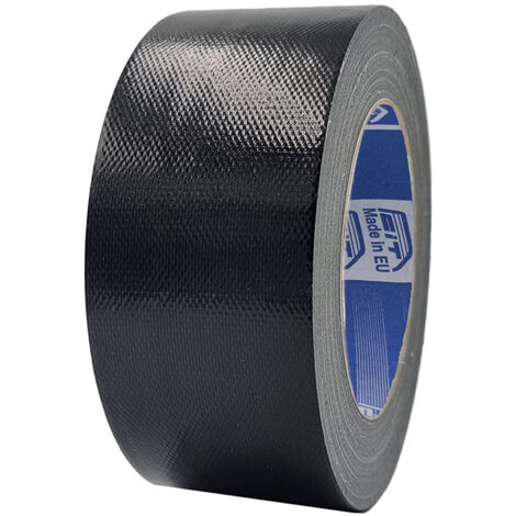 50 Mm X 25 M Toile Noire Ruban Adhésif Extra Fort Imperméable Scelle Les Réparations Paquets (1/5)