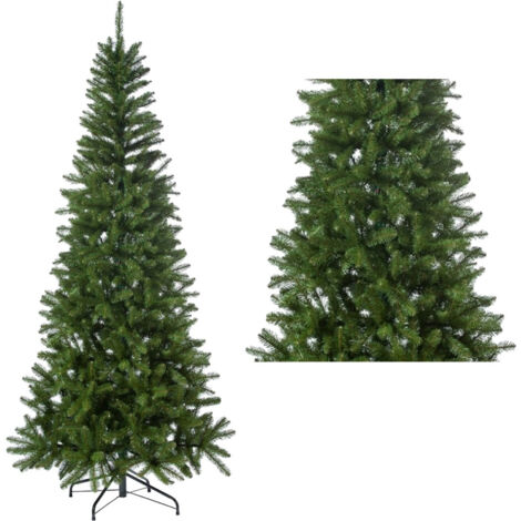 Arbre De Noël Mince Nataluna Mod.stelvio Hauteur 240 Cm Pietement Croix 825 Branches (1/3)