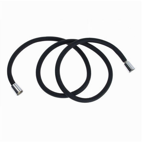 Tubo Doccia Flessibile 2 Metri Nero Opaco 200 Cm Bagno Laccio Doccetta Box 87289 (1/2)