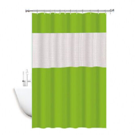3d Vert Anti-moisissure Imperméable Baignoire Rideau De Douche 180 X 220 Cm Joint 52134 (1/3)