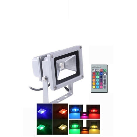 Spot Led Rgb Multicolore Pour L'extérieur Et L'intérieur Avec Télécommande 50w (1/3)