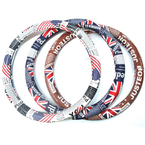Housse De Volant 38 Drapeau Americain Housse De Volant Avec Voiture Confort Caoutchouc Grip (1/2)