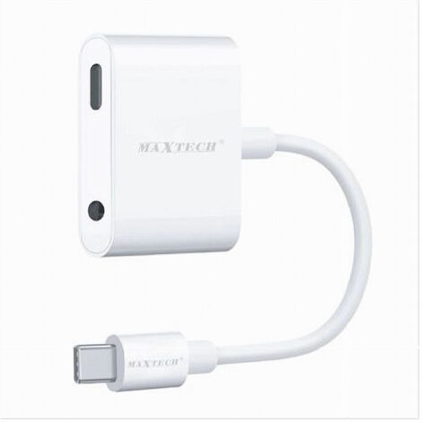 Type-c To Aux Input +type C Adapter Recharge Smartphone Audio Headphones Ad-tc03 (1/3)