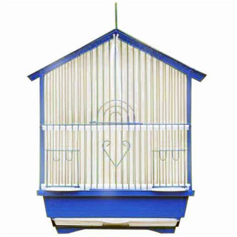 Cage à Oiseaux Canari Couleurs Assorties 37x22x29cm Forme Nichoir