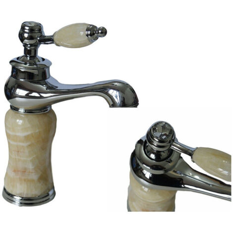 Mitigeur Salle De Bain Effet Marbre Acier 61072 (1/3)