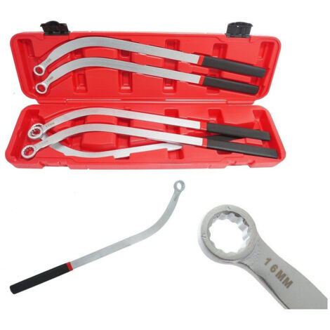 Set 5 Pezzi Chiavi Tendicinghia Poligonale Lunghe A Testa Per Puleggia 13/19 Mm (1/5)