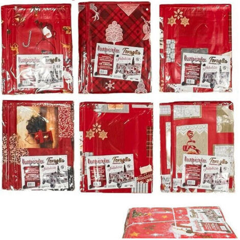 Tovaglia Copritavolo Natale Plastificate Antimacchia Mis Fantasie. 120230 (1/5)