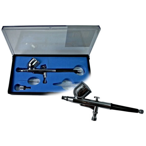 Aérographe Double Action Ligne Fine 0,3 Mm Pour Compresseur Aérographe Hd-130 (1/4)
