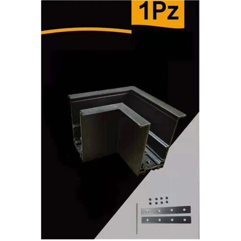 Connettore Giunto Angolare Curva Nero Per Binario Magnetico 48v Accessori Tk670-l (1/5)