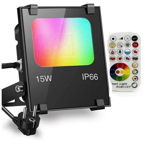 Faro Faretto Led RGB 30w Esterno con Telecomando Multicolore