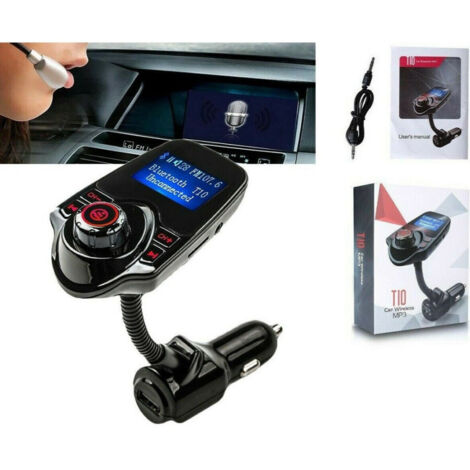 Trasmettitore Fm Bluetooth Wireless T10 Kit Auto Vivavoce Lettore Mp3 Usb (1/5)