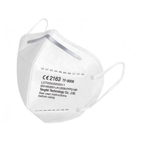 20 Masques De Protection Certifiés Ffp2 Ce Inail Sans Valve De Masque