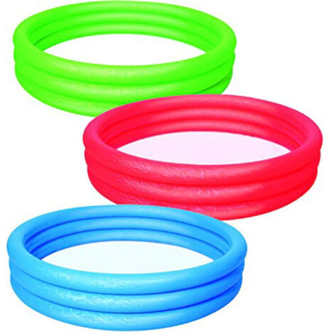 Piscina Tinta Unit Effect Ghiaccio Gonfiabile 3 Anells 183x33cm Giardino 51027 (1/5)