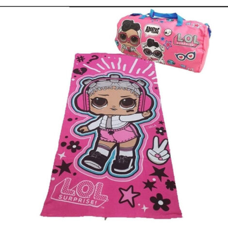 Serviette De Plage En Coton + Sac Lol Surprise Serviette De Douche Piscine De Mer Lol (1/2)