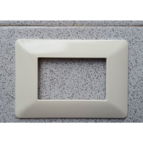 Placchette Abs Pour Matix Bticino Compatibile 3 4 6 Modulles Couleurs Cappuccino (1/2)