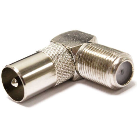 Adaptateur Coudé 90° Mâle-femelle Antenne Satellite Tv Maxtech C-001