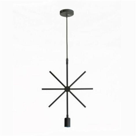 Suspension Moderne Star Pour Ampoules E27 Douille B35-x Noir (1/2)