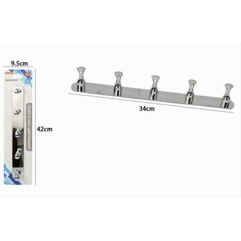 Appendino Doppio Gancio Per Accappatoio Asciugamani In Acciaio Accessori Bagno 87915 - - PagineGialle
