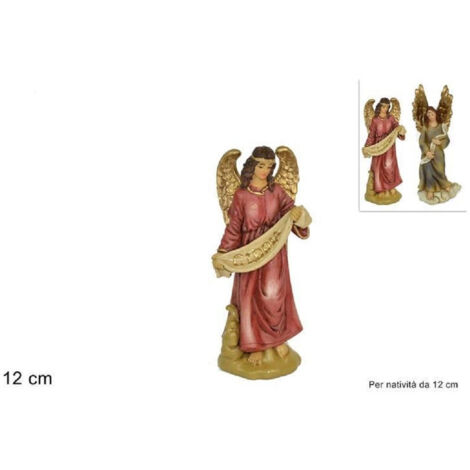 Statuina Angelo 12 Cm Per Presepe In Resina Decoro Natale Natalization ' (1/2)