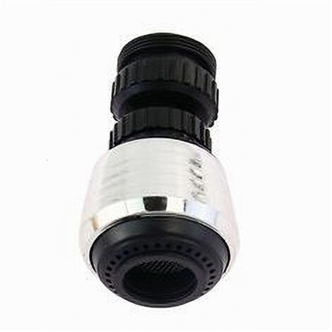 Aeratore Rompigetto Per Rubinetto Lavello Cucina Cromato Nero Con Snodo 87169 (1/2)