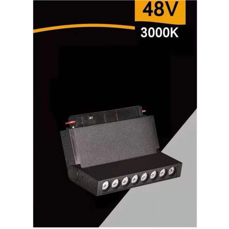 Faretto Led 10 W Magnetico Rettangolare Per Binario 48v Luce 3000k 4000k Fr-r160 (1/4)
