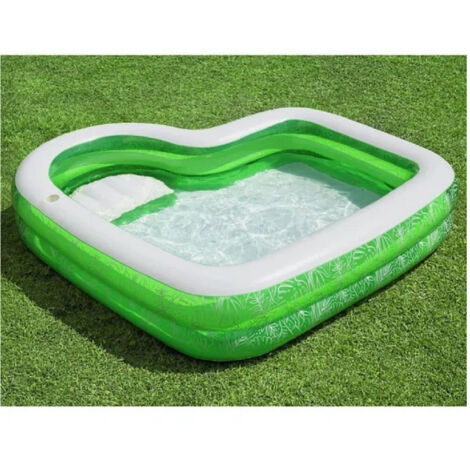 Gonfiable Piscina For Family With Sedile Tropical Paradise 231x231x51 Cm 54336 (1/5)