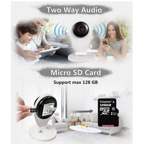 Mini Ip Wifi Sd Dvr Wireless Camera Wifi Hd Ir Smartphone Audio Cam Baby Monitor (1/5)