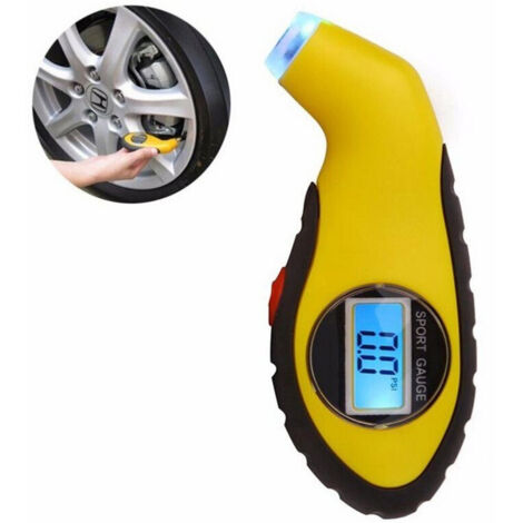 Manomètre Digital Pour Pneus De Voiture, Moto Et Vélo (1/2)