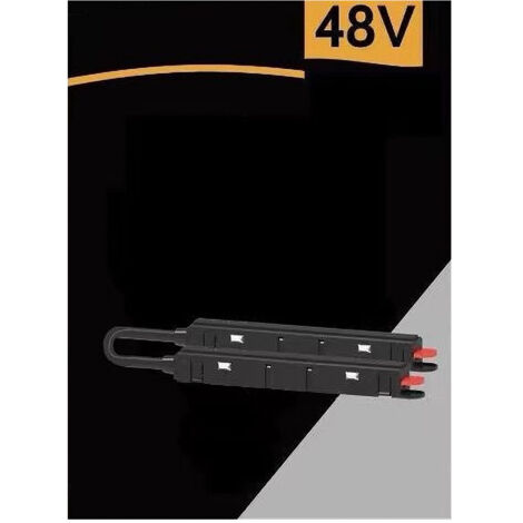 Connettore Giunzione Angolare Installabile Guida Binario Magnetico Nero 48v Mk-j (1/5)