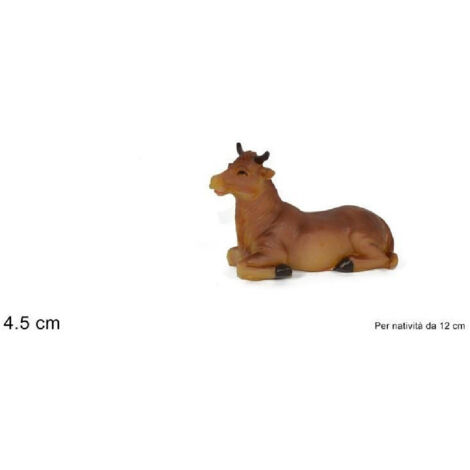 Statuina Bue 4.5 Cm Per Presepe 12cm In Natalization ' (1/2)