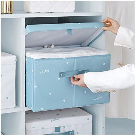 Boîte Gain De Place Boîte Armoire Conteneur Porte-objets Organisateur 48x38x28 Cm Celestial (1/3)